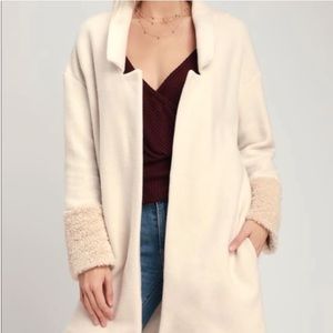 Z SUPPLY cream sherpa coat
